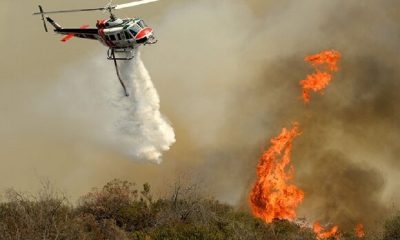 В Калифорнии во время тушения пожаров разбился вертолёт - Фото