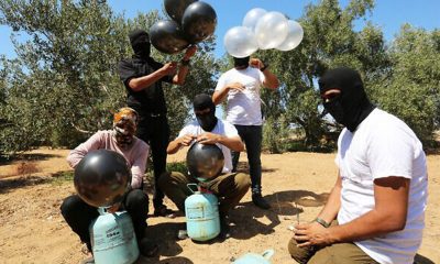 Израиль атаковал объекты ХАМАС в ответ на запуск шаров со взрывчаткой - Фото