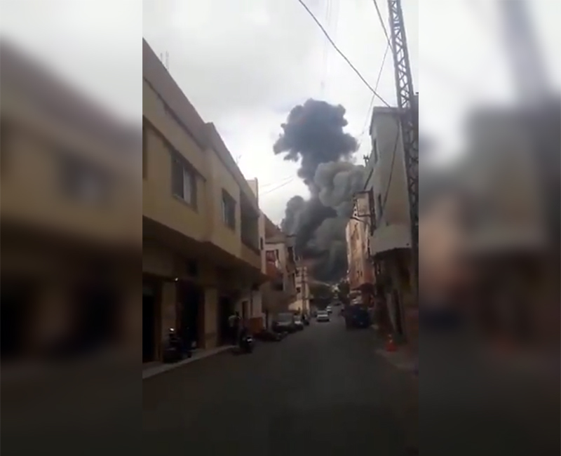 Сильный взрыв произошел на объекте «Хезболлы» на юге Ливана - Фото