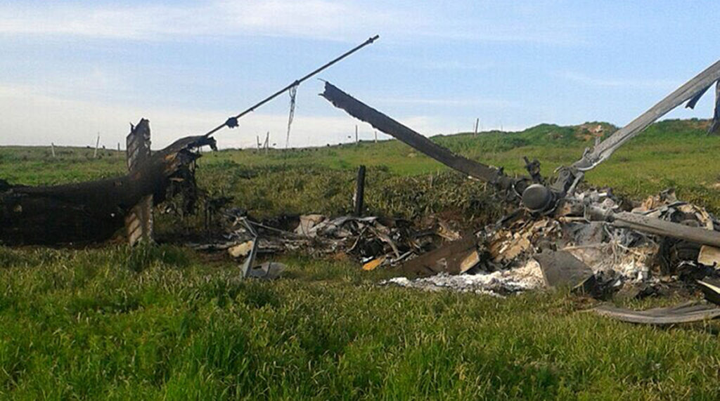 Армения заявила об уничтожении двух азербайджанских вертолётов - Фото