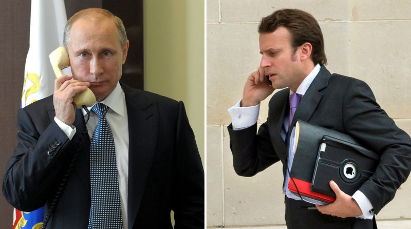 Путин и Макрон призывали к соблюдению минских и нормандских соглашений по Украине - Фото