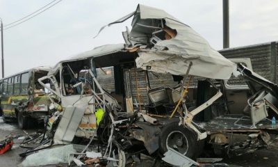 В Подмосковье в ДТП грузовика с военными автобусами пострадали более 40 человек - Фото