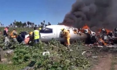Семь человек погибли в результате крушения самолета в Мексике - Фото