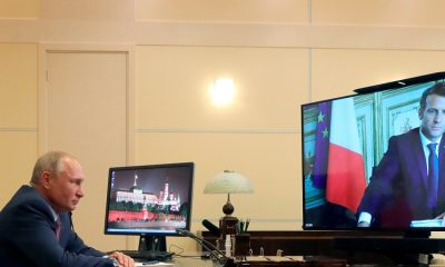 Путин заявил Макрону и Меркель о недопустимости вмешательства в дела Беларуси - Фото