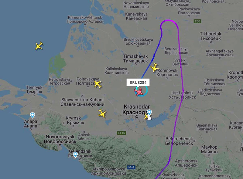 Самолет "Белавиа" был экстренно посажен в Краснодаре из-за технических проблем - Фото